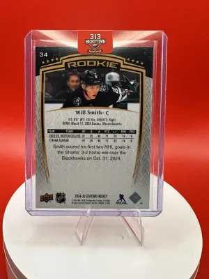 2024/25 Upper Deck Stature Will Smith Rookie 496/999 back